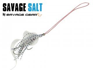 Savage Gear Salt Cuttle Eye Skirt 2pcs White Glow M