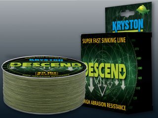 Kryston Descend Sinking Braid Olive Mud 300m, 20lb