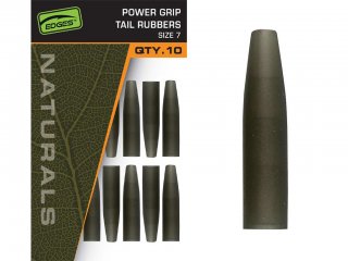 Fox Edges Naturals Power Grip Tail Rubbers 7, 10pcs