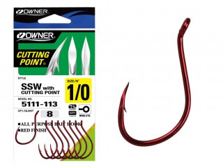 Owner SSW With Cutting Point 5111, Red, 1/0