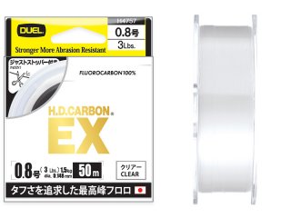 Duel HD Carbon EX Fluorocarbon 50m, 0.370mm Clear