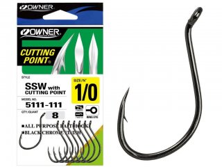 Owner SSW With Cutting Point 5111, black-chrome, 5/0